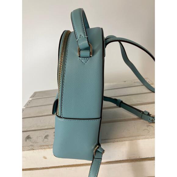 KATE SPADE SCHUYLER MINI LIGHT BLUE SAFFINAO PVC BACKPACK - Picture 5 of 15